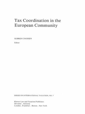 cover image of Tax Coordination in the European Community
